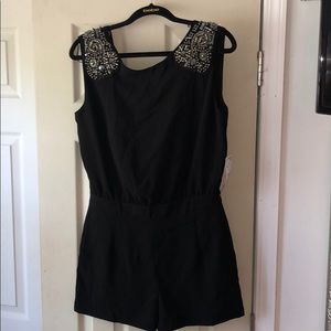 Zara open back romper size M